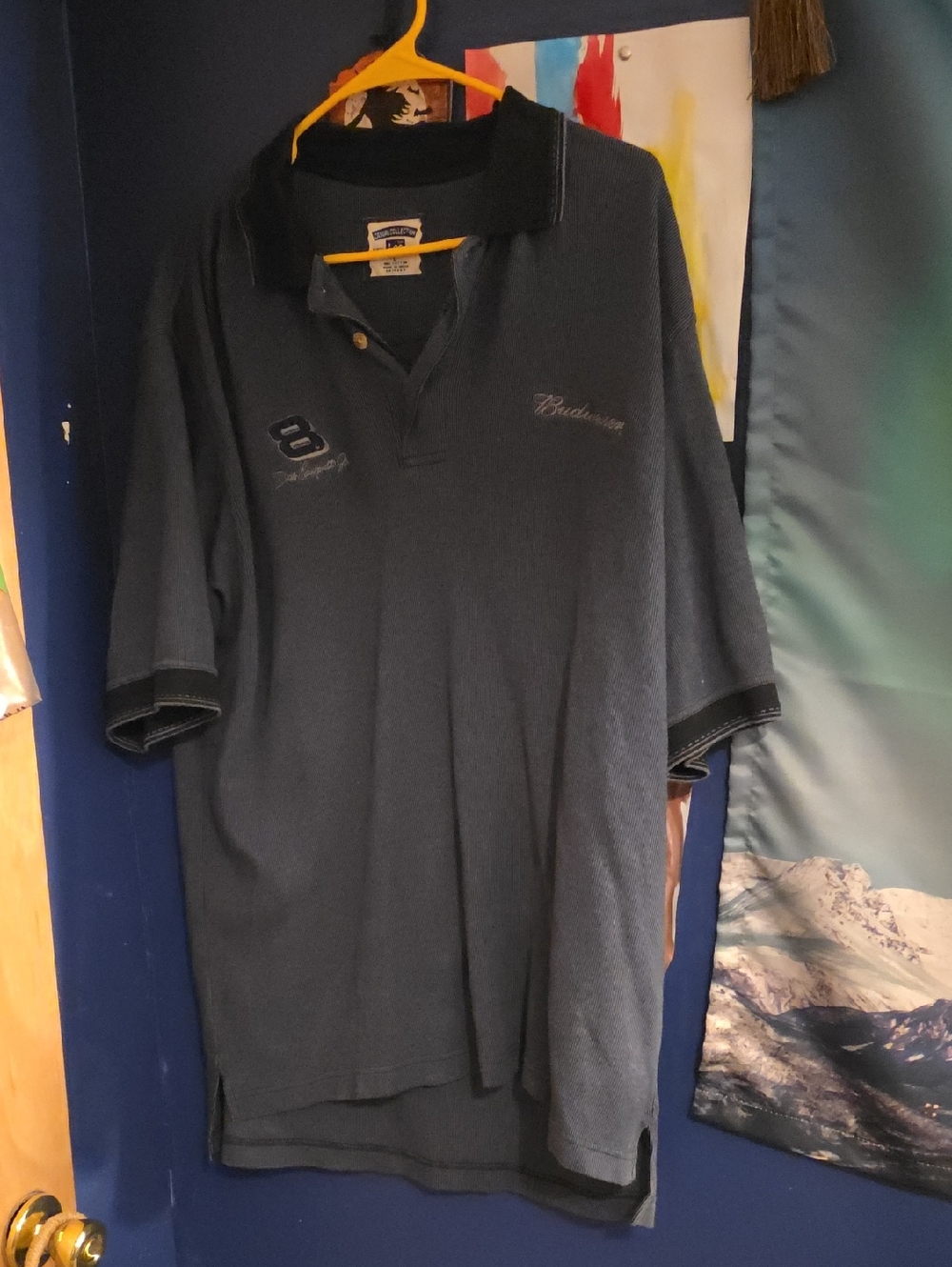 Budweiser Dark Navy Men's Polo with Subtle Embroidery